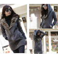 Latest Cheap Women Coat Black 100% Polyester Jacket